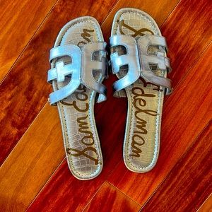 Sam Edelman Bay Sandals - metallic silver